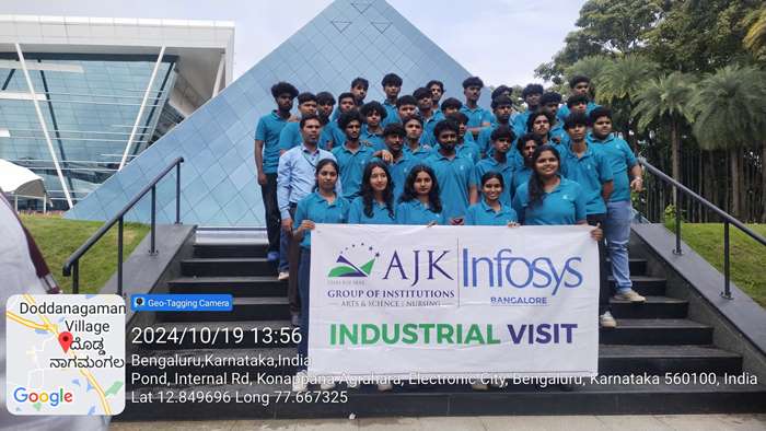 AJK College Students industrial visit to Infosys Bangalore 3